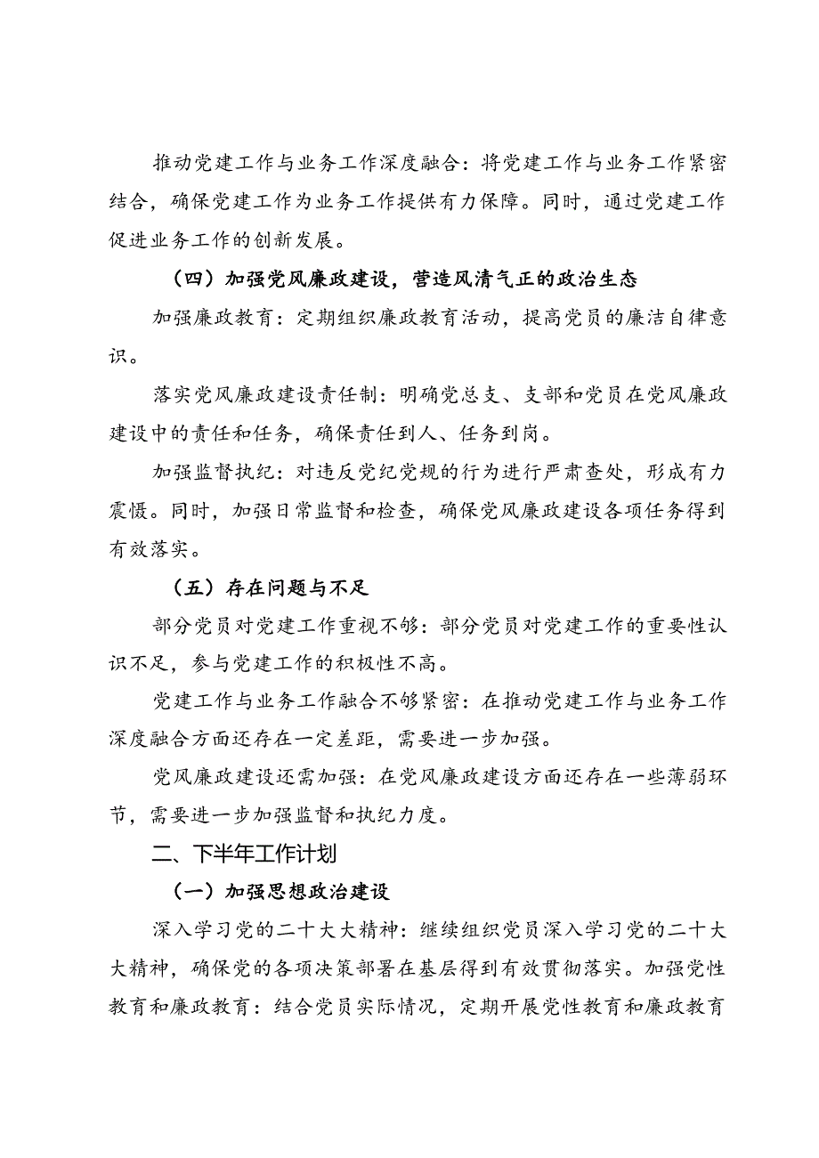 2024党总支上半年工作总结及下半年工作计划.docx_第3页