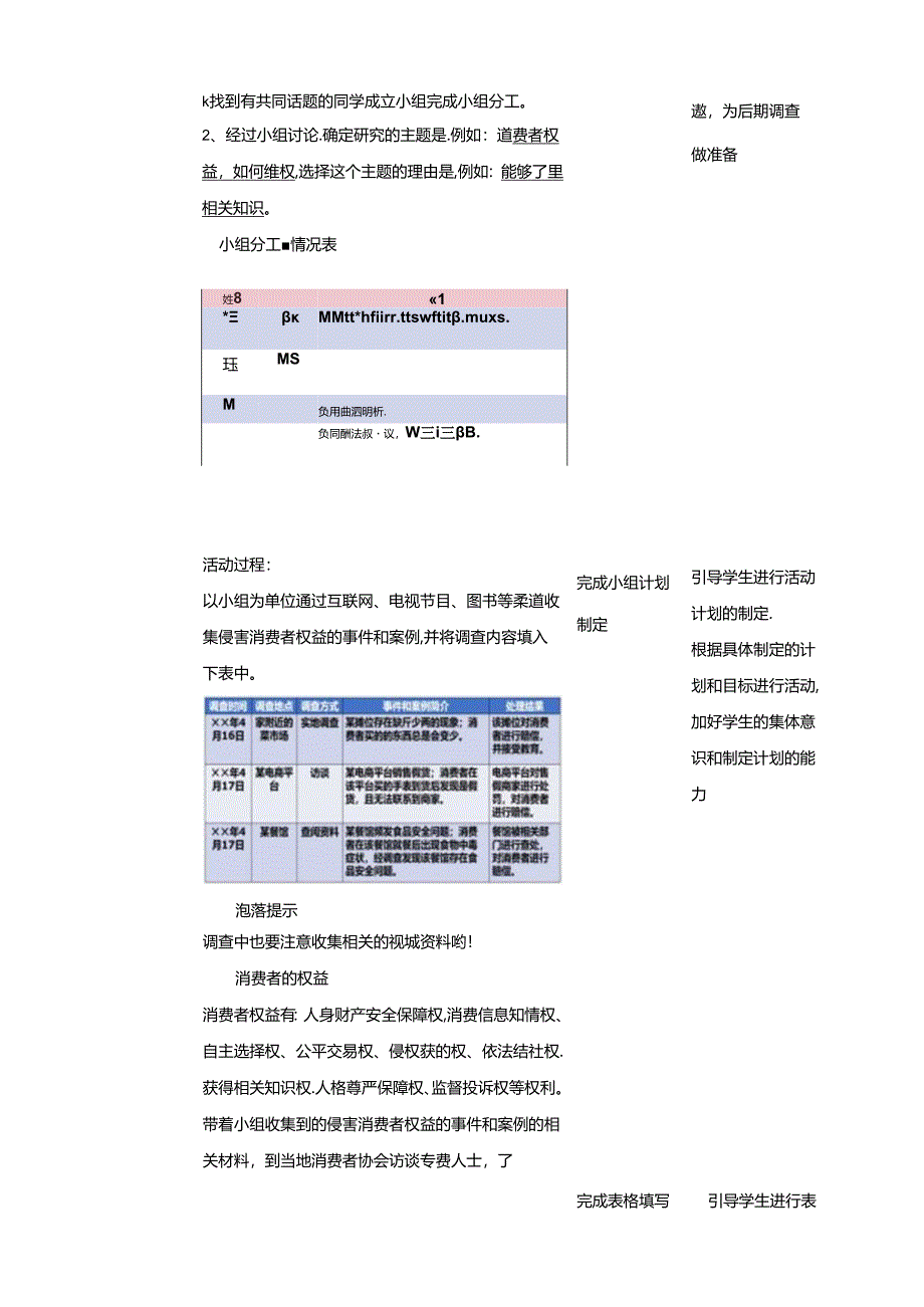 1.1 消费维权在行动 消费维权学问大 教案 辽海版综合实践活动九年级下册.docx_第2页