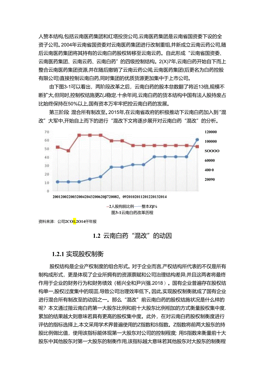 【《云南白药混合所有制改革的背景及动因探究案例》3900字（论文）】.docx_第2页