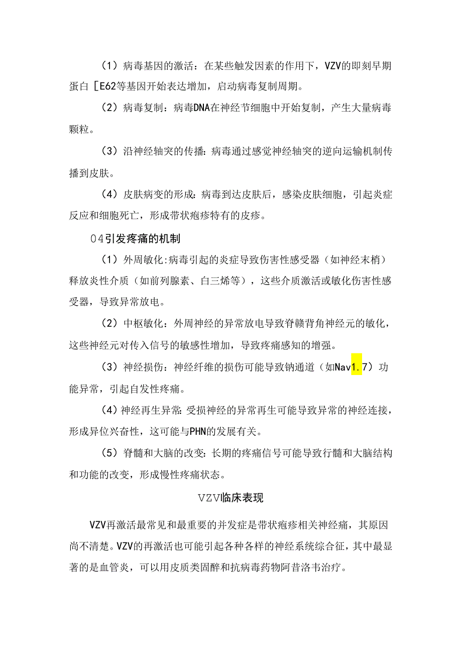 临床水痘-带状疱疹病毒、病理生理机制病毒潜伏状态到再激活详细过程及导致皮肤病变和疼痛原因.docx_第2页