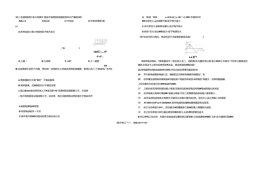 电子江苏对口单招文化综合理论试卷.docx_第2页