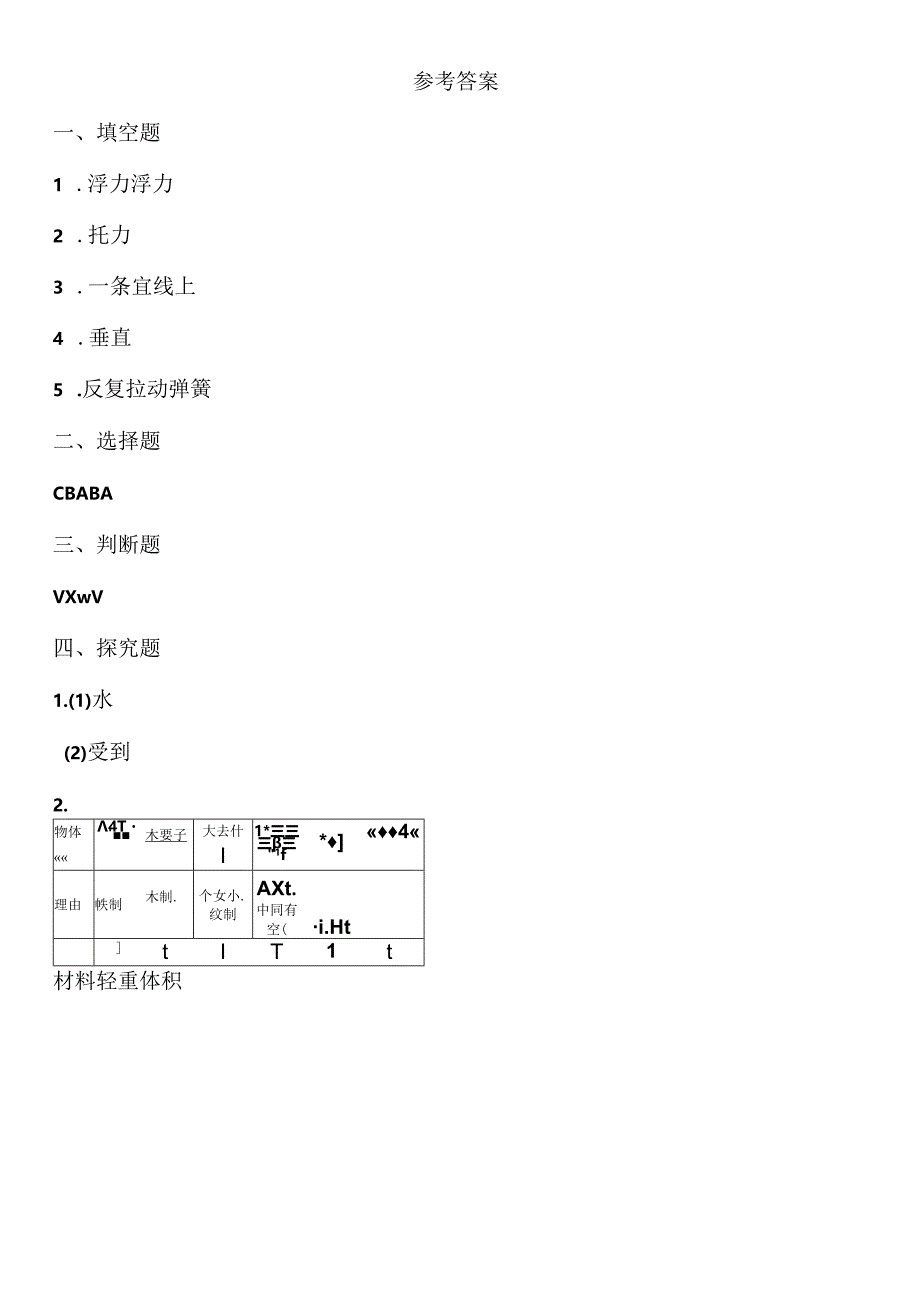 5.1 小船与浮力 同步分层作业 科学四年级下册（大象版）.docx_第3页