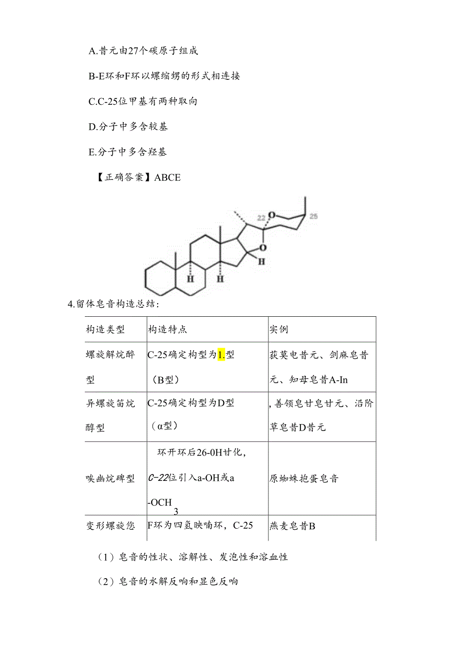 2023年执业药师考试(皂苷类)部分知识点.docx_第3页