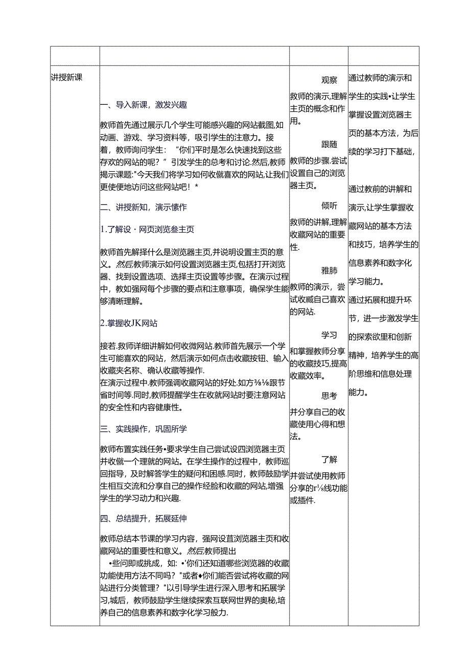 第3节 收藏喜欢的网站 教学设计 三下信息科技川教版.docx_第2页