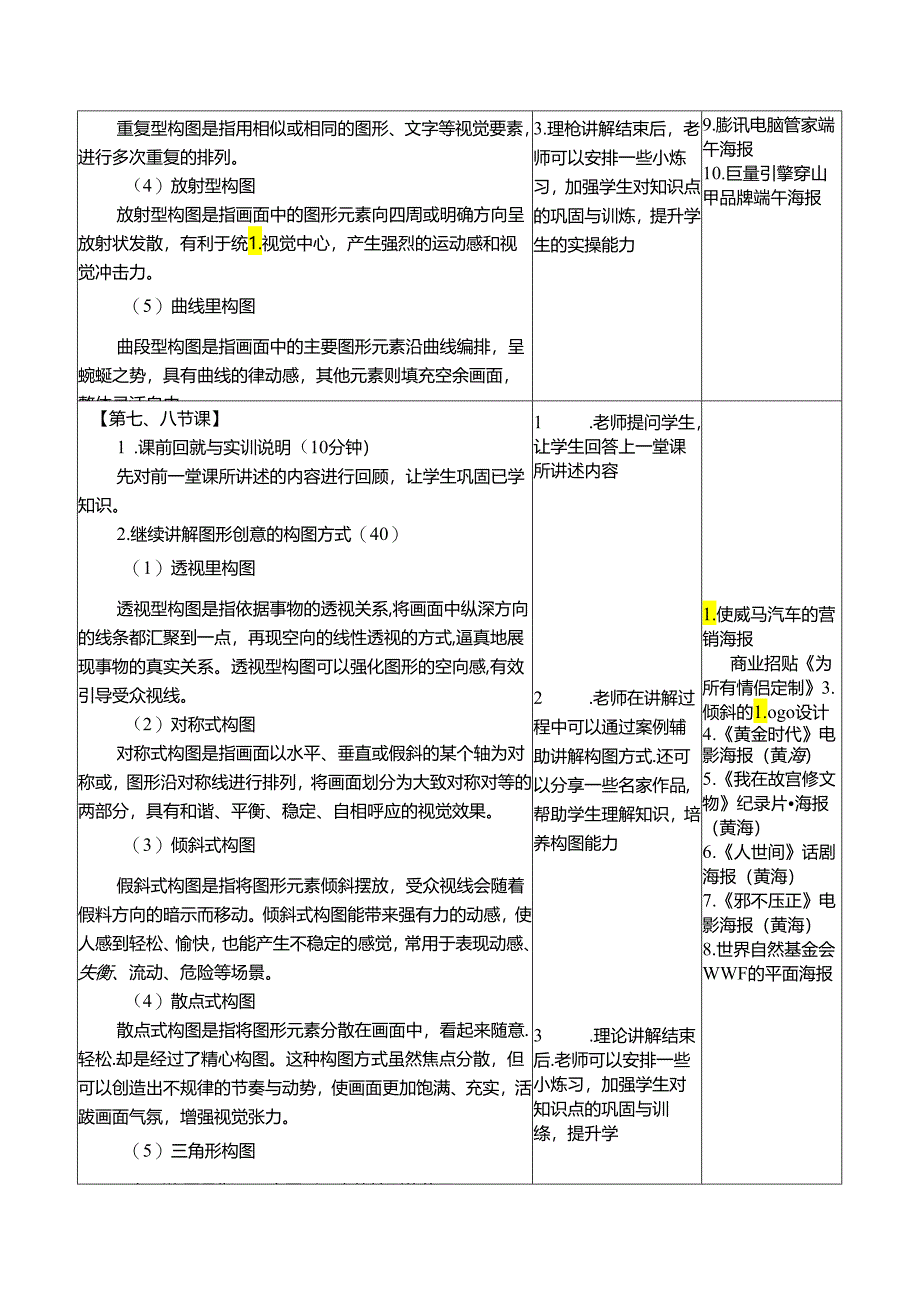 《图形创意（微课版）》 教案 课题3、4 了解图形创意视觉与构图、掌握图形创意的表现手法.docx_第2页