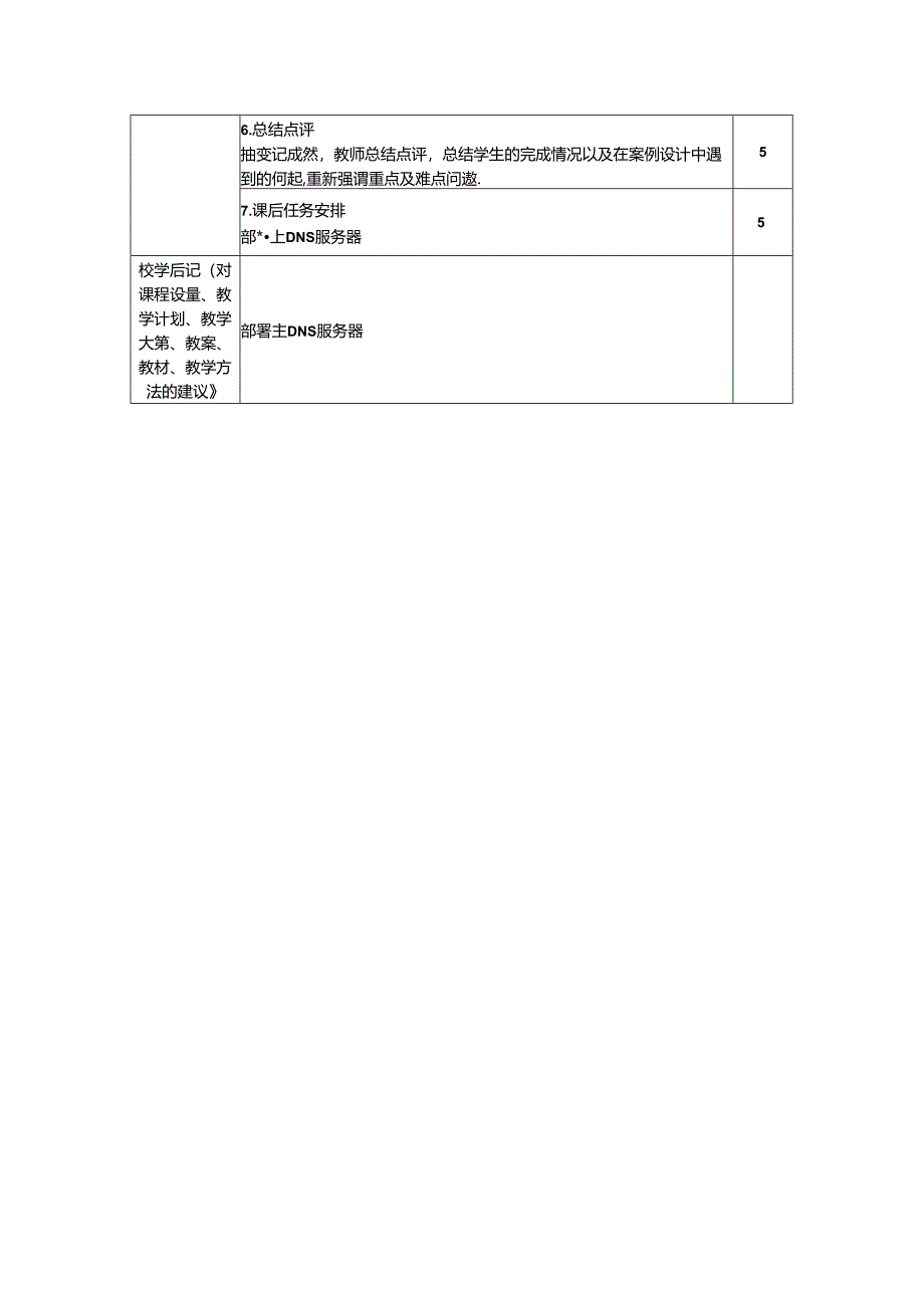 网络操作系统（WindowsServer2019）（微课版）-教案 5 DNS服务器配置管理（8学时）.docx_第3页