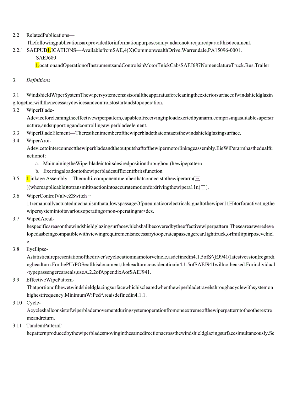 SAE J903_1999乘用车风窗玻璃刮水器系统(英文).docx_第2页