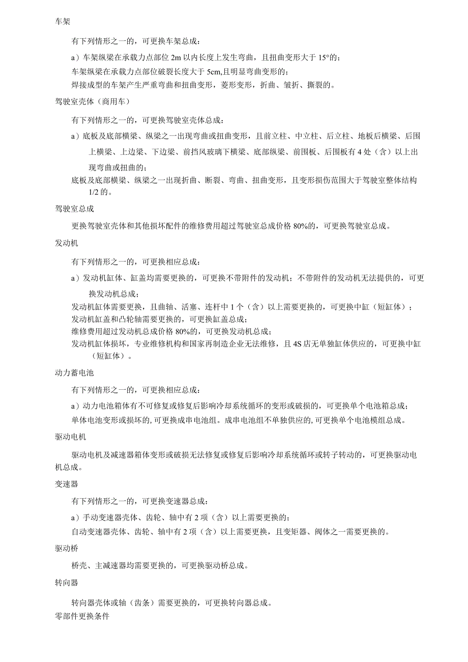 事故车辆配件更换原则和条件、贬值、停运、事故车辆损失鉴定评估意见书.docx_第2页