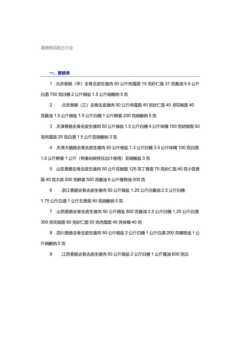 灌肠制品配方大全.docx_第1页