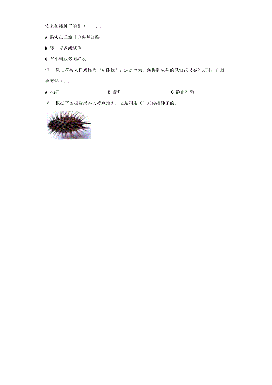 教科版科学四年级下册1-7种子的传播同步分层作业.docx_第3页