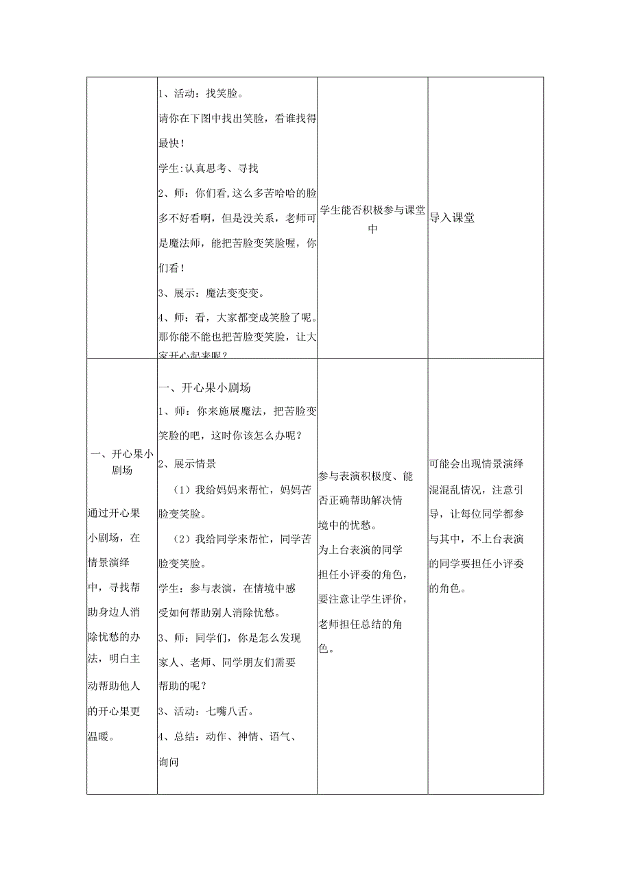 道德与法治二下第一单元第三课《做个开心果》第二课时教学设计.docx_第2页