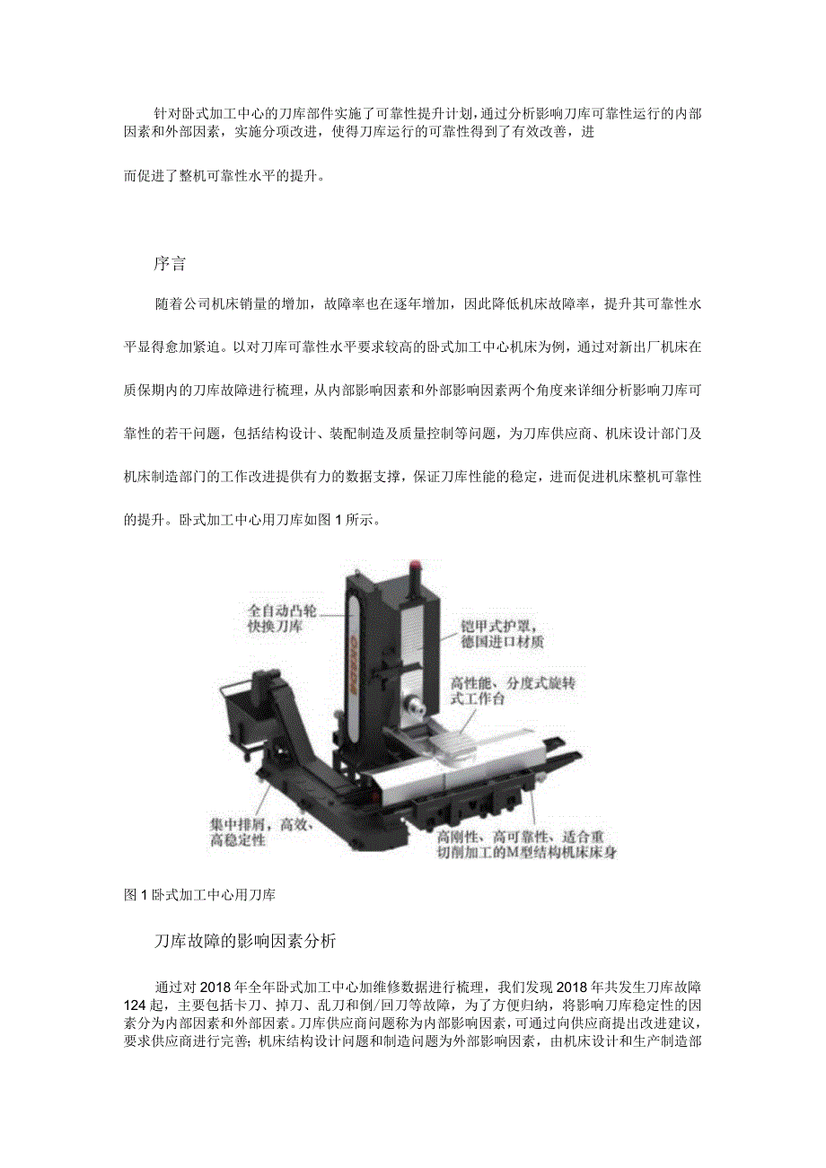 卧式加工中心用刀库的可靠性提升.docx_第1页