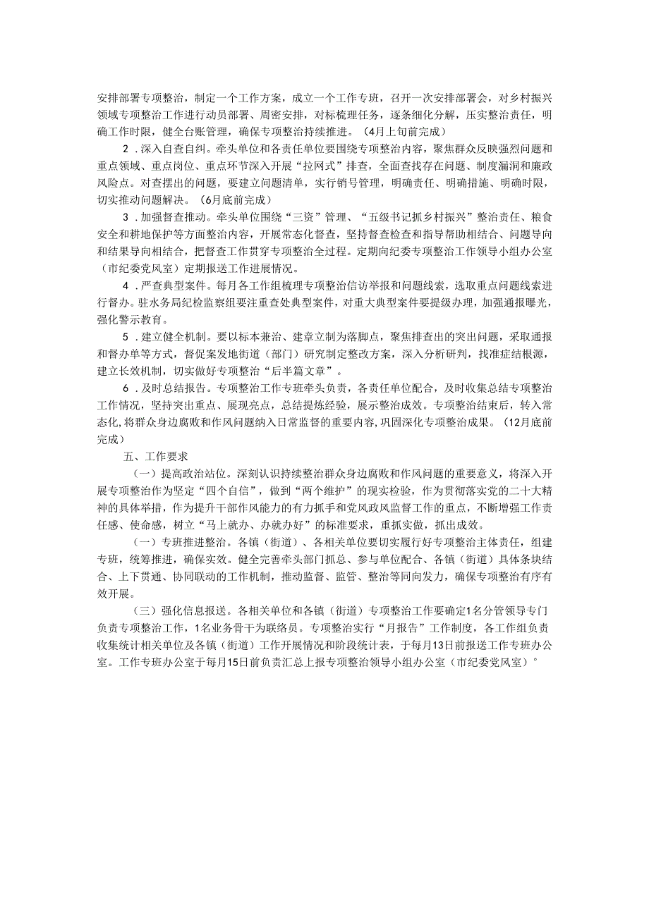 市2024年深入开展乡村振兴领域群众身边腐败和作风问题专项整治工作方案.docx_第2页