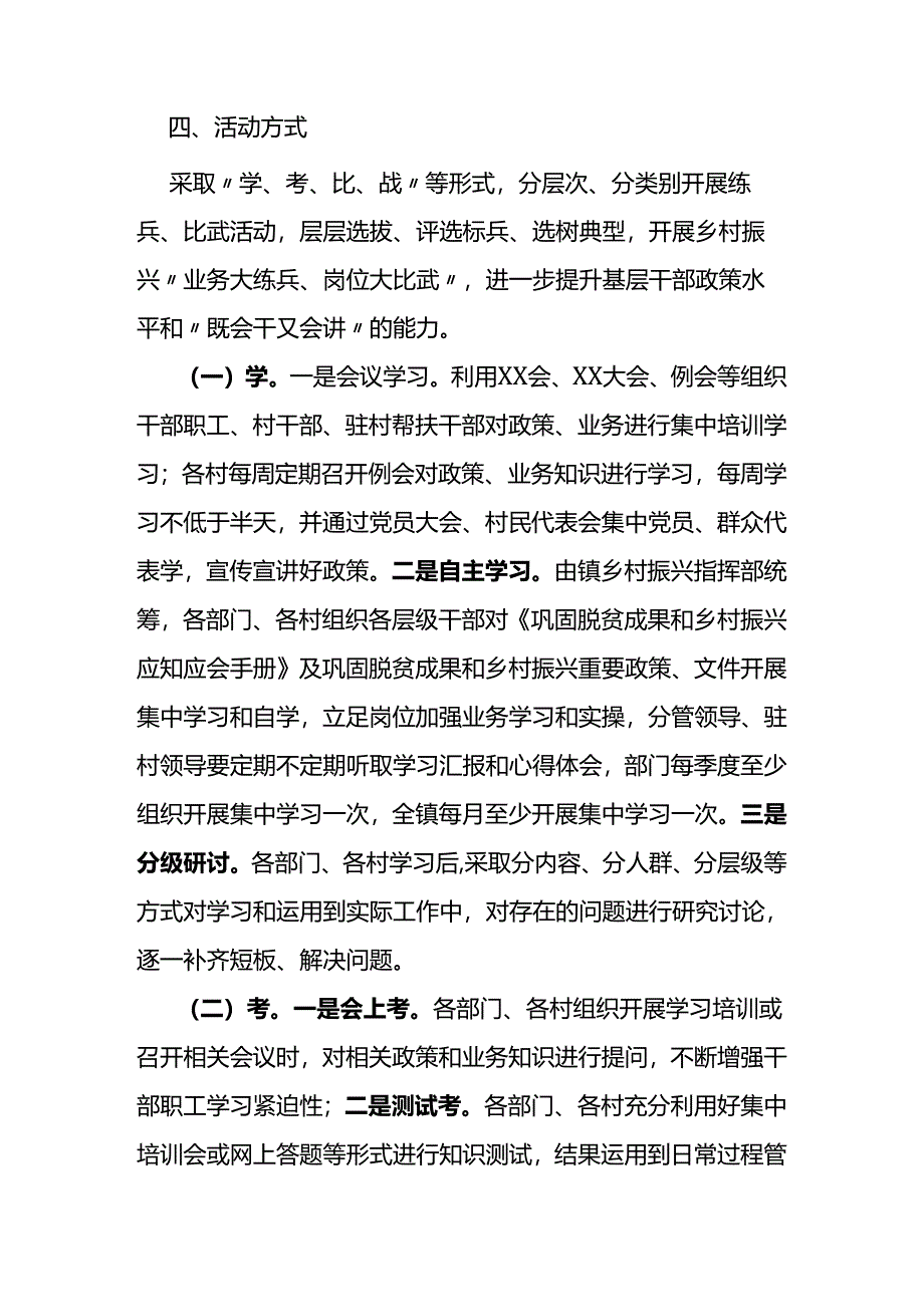 开展巩固拓展脱贫成果和乡村振兴岗位大练兵”活动文案.docx_第2页