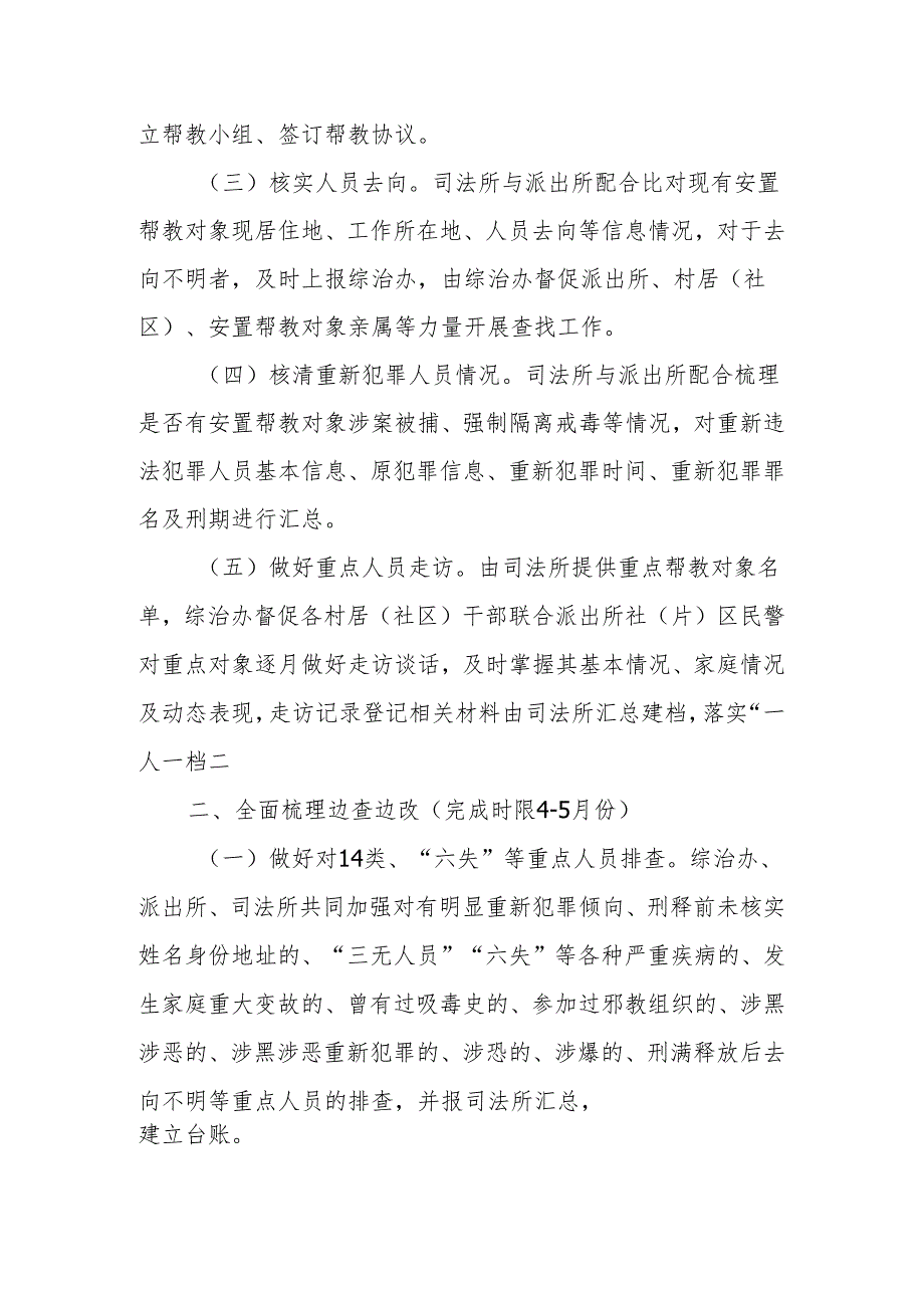 XX街道刑满释放人员风险隐患大排查大整治专项行动实施方案.docx_第2页