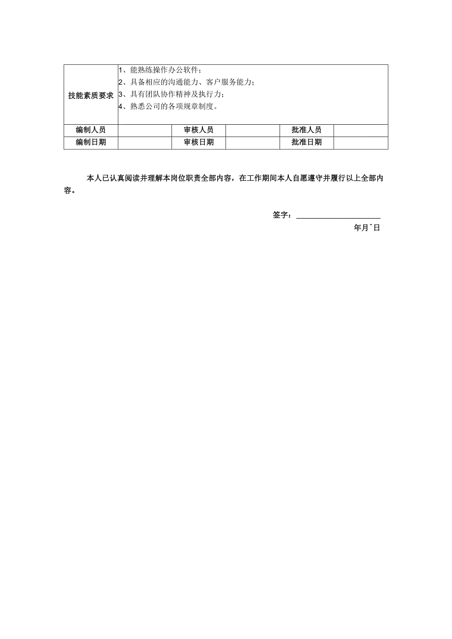 投资拓展部专员-岗位职责说明书.docx_第2页