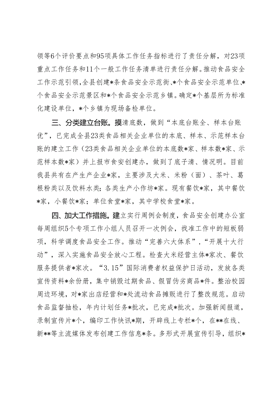 2024年县创建国家食品安全示范城市和食品安全示范县工作汇报.docx_第2页