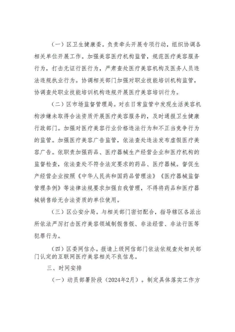 XX区医疗美容机构依法合规执业专项整治百日攻坚行动实施方案.docx_第3页