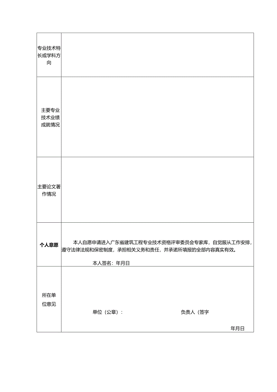 广东省建筑工程专业技术资格评审委员会候选人推荐表.docx_第2页