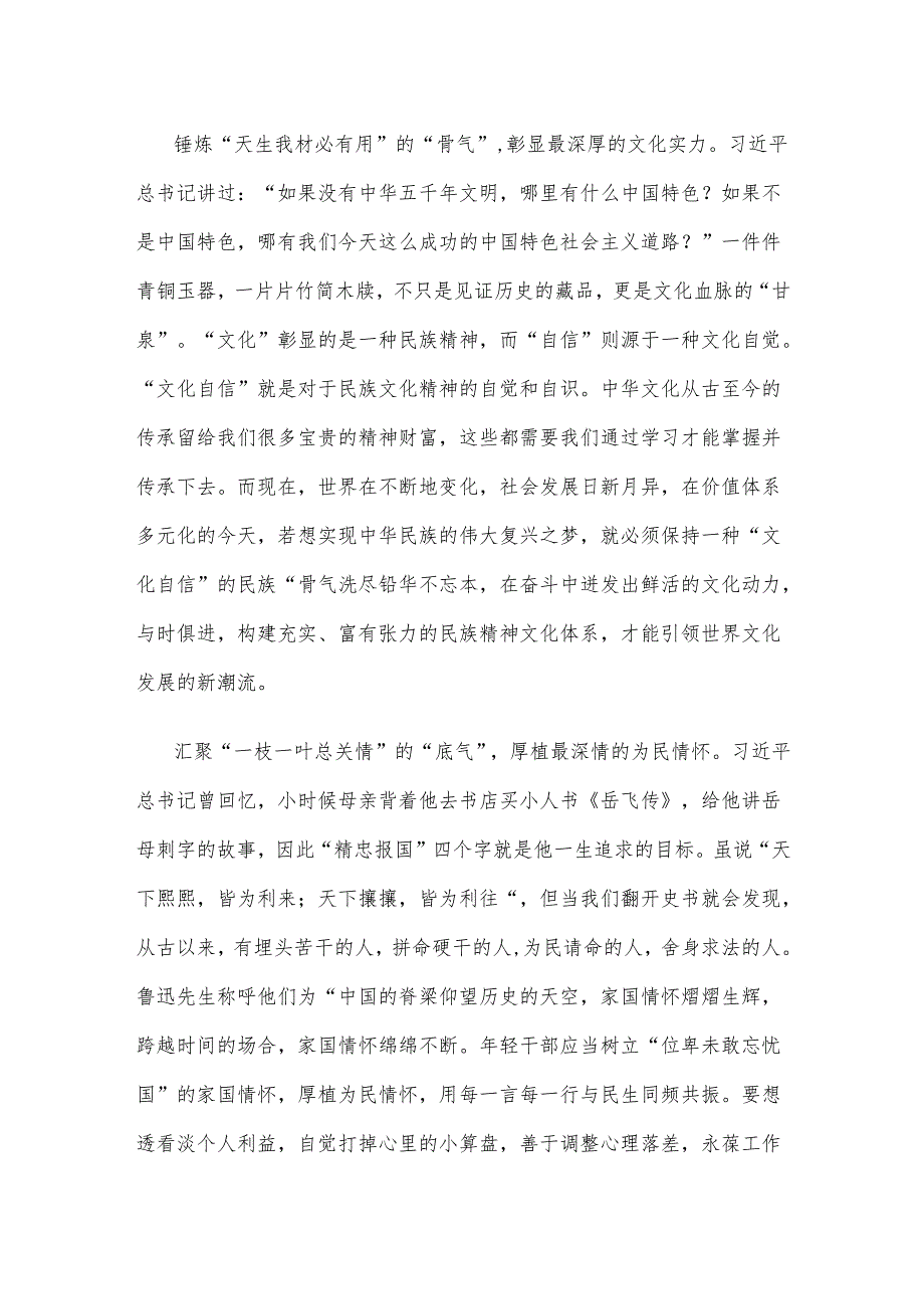 年轻干部学习《加强文化遗产保护传承 弘扬中华优秀传统文化》心得体会.docx_第2页