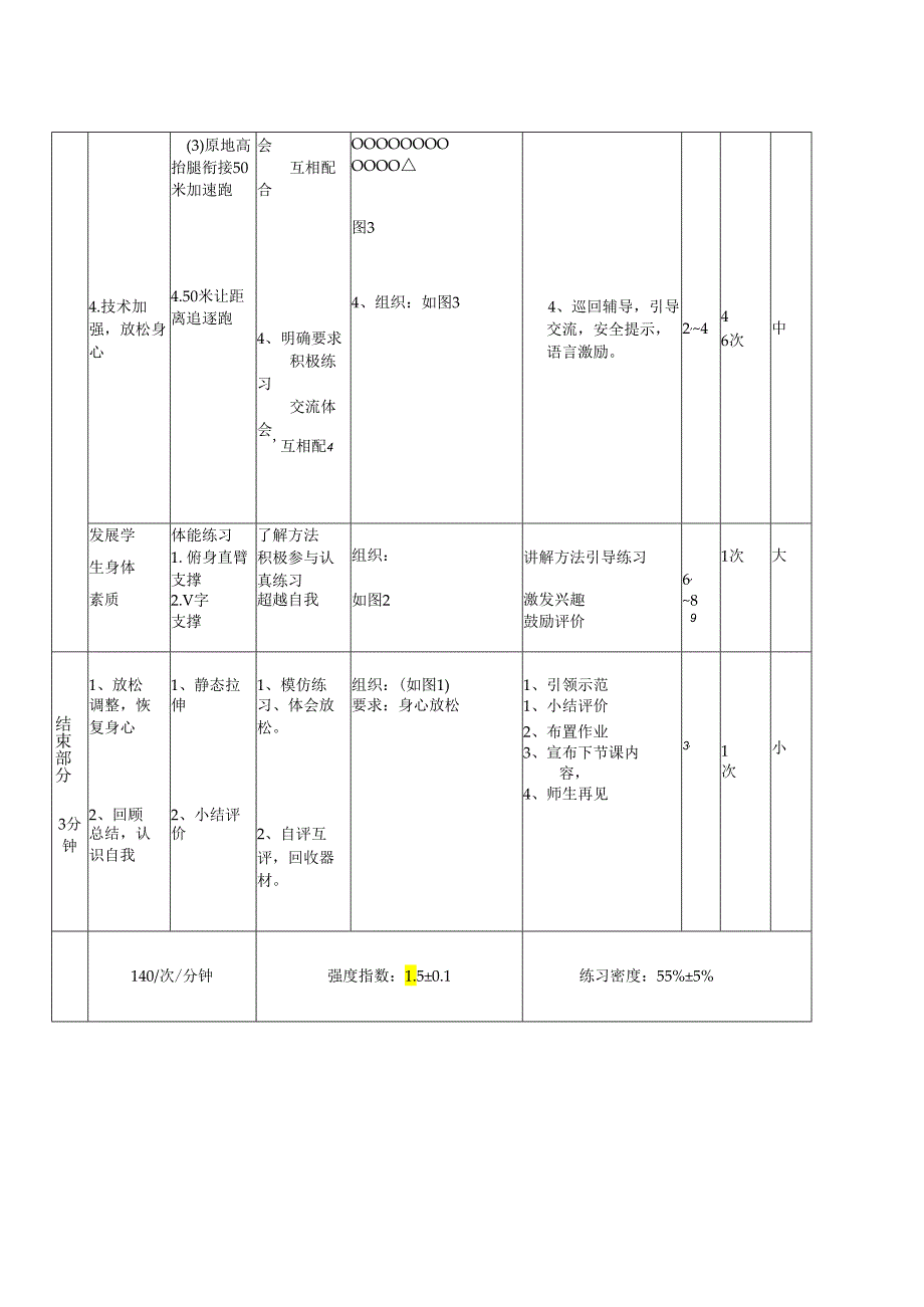 人教版体育五年级下册50米快速跑教学设计.docx_第3页