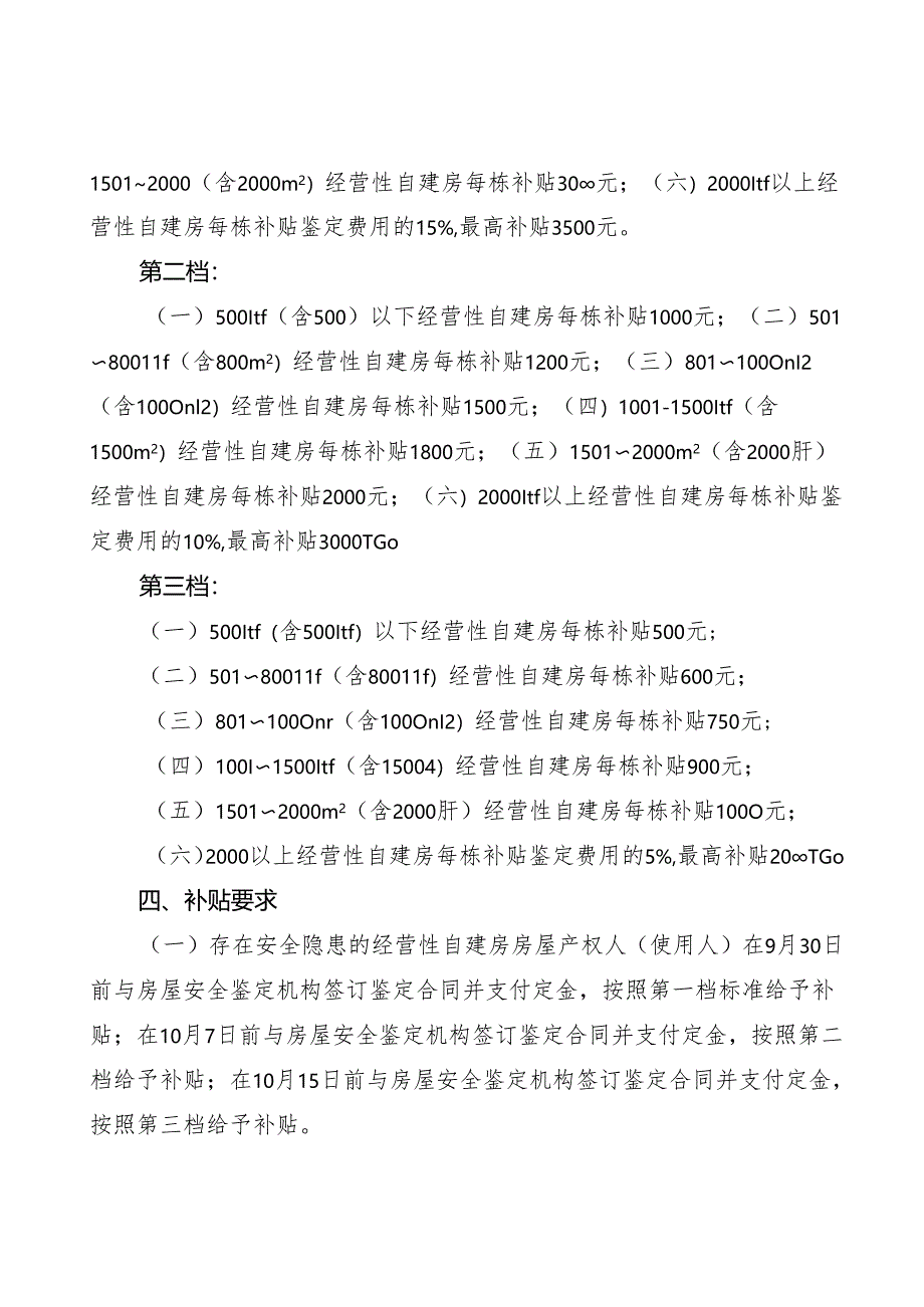 关于经营性自建房安全鉴定经费补贴方案.docx_第2页