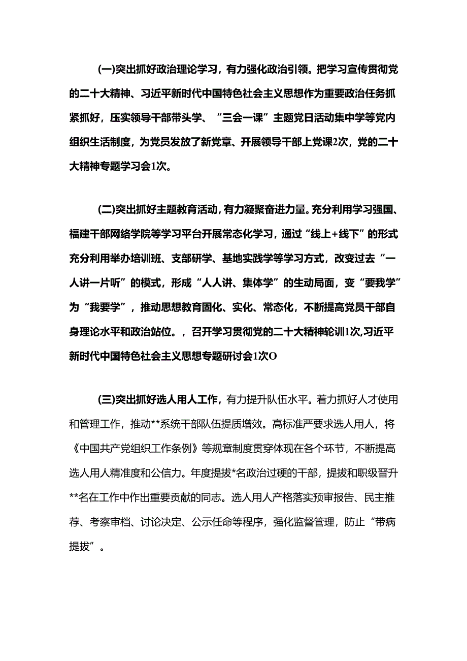 2024年度党建工作情况总结及下一步计划（最新版）.docx_第2页