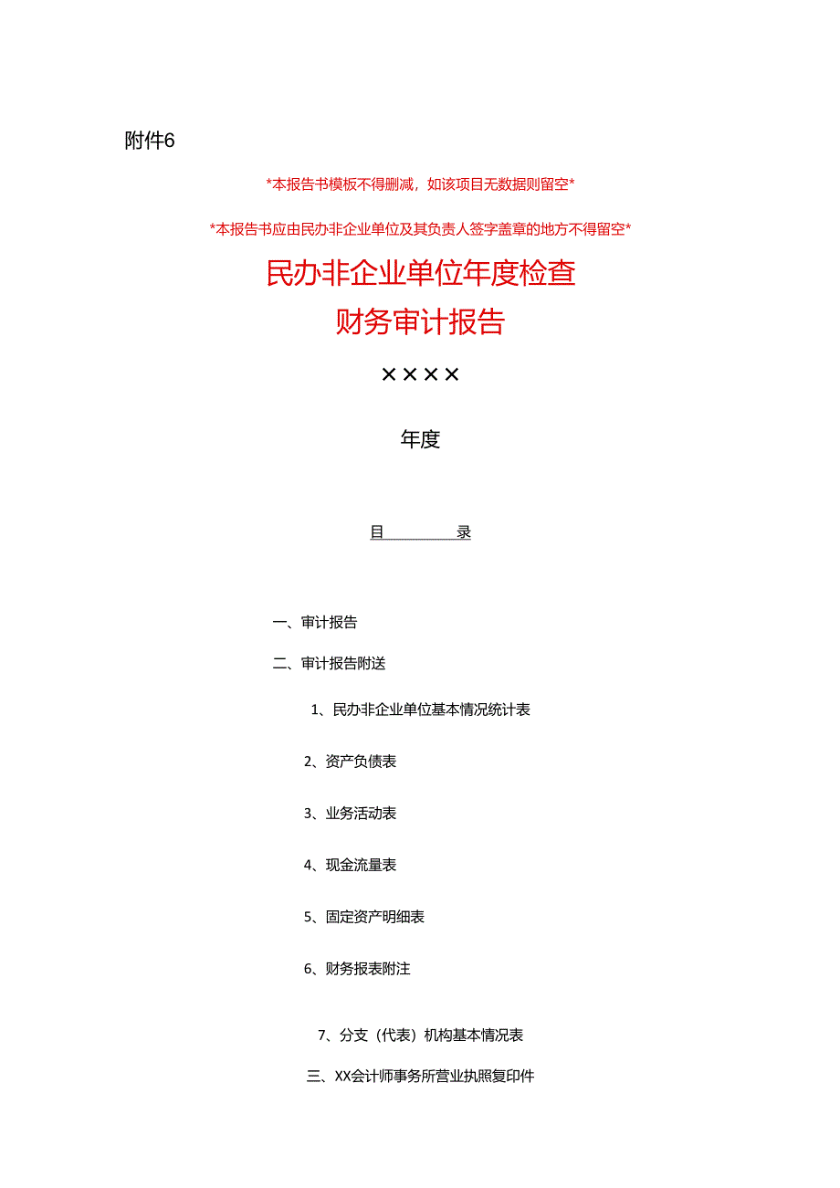 民办非企业单位审计报告模板.docx_第1页