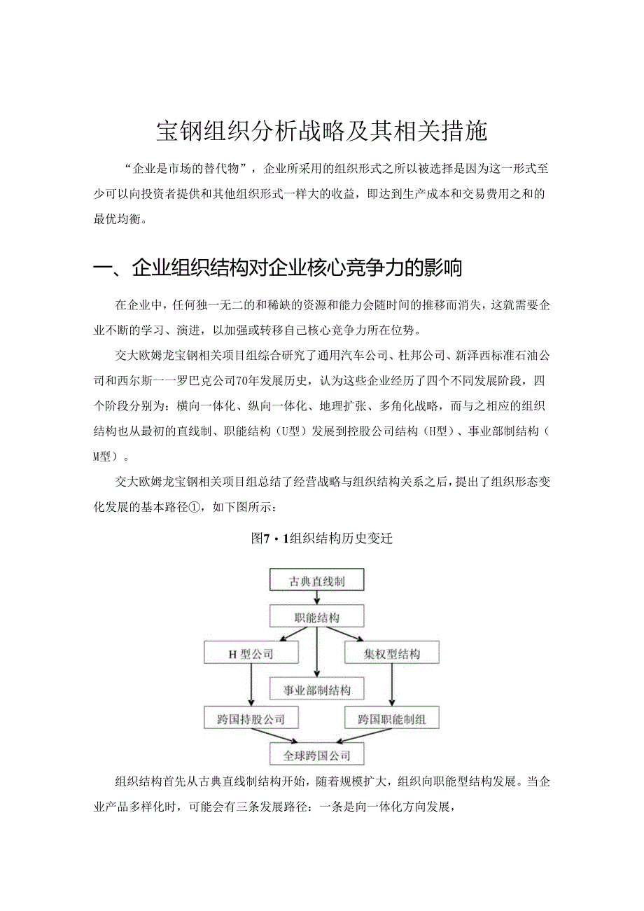 宝钢-组织分析战略报告.docx_第1页