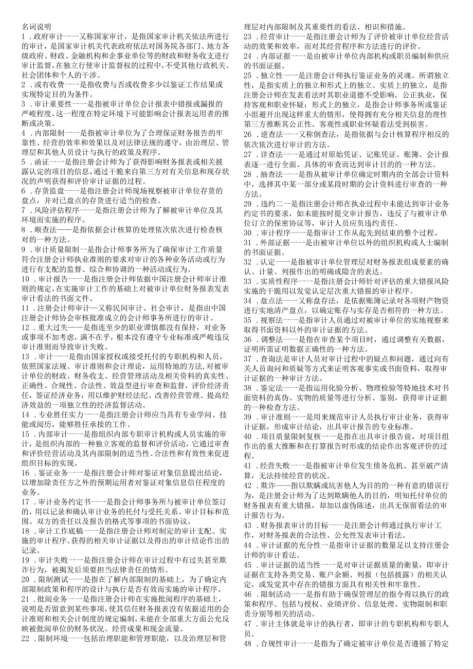 00160审计学(资料精简版).docx_第1页