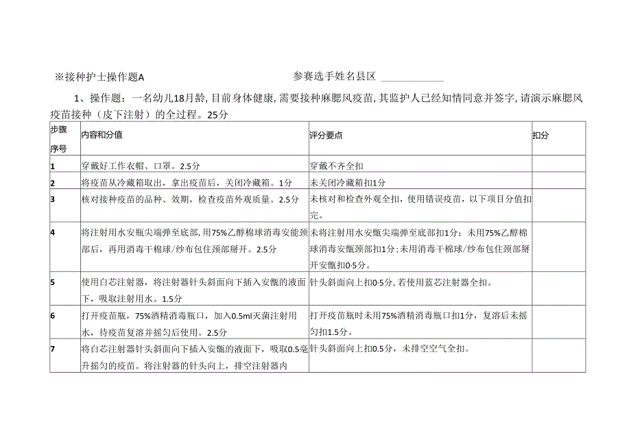 预防接种技能大赛操作实践题.docx_第1页