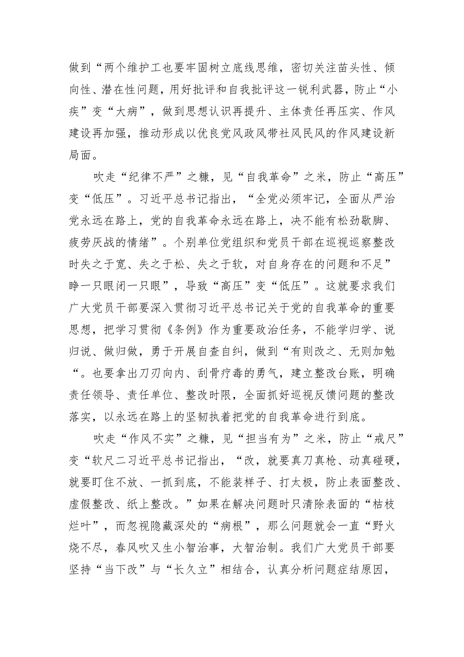 2024年新修订《中国共产党巡视工作条例》学习心得体会8篇（详细版）.docx_第3页