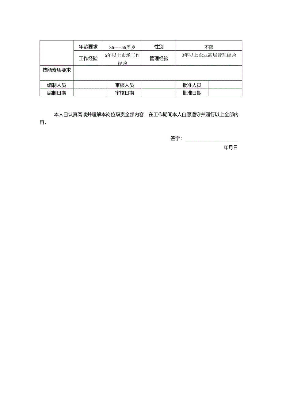 运营管理中心副总经理-岗位职责说明书.docx_第2页