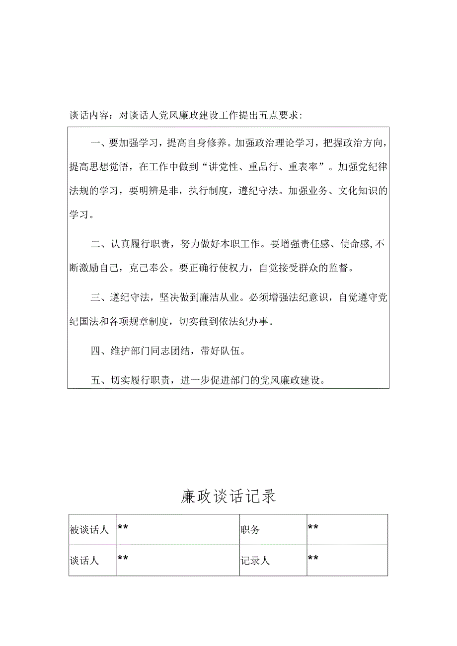 2024年党纪学习教育廉政谈话（模板）.docx_第3页