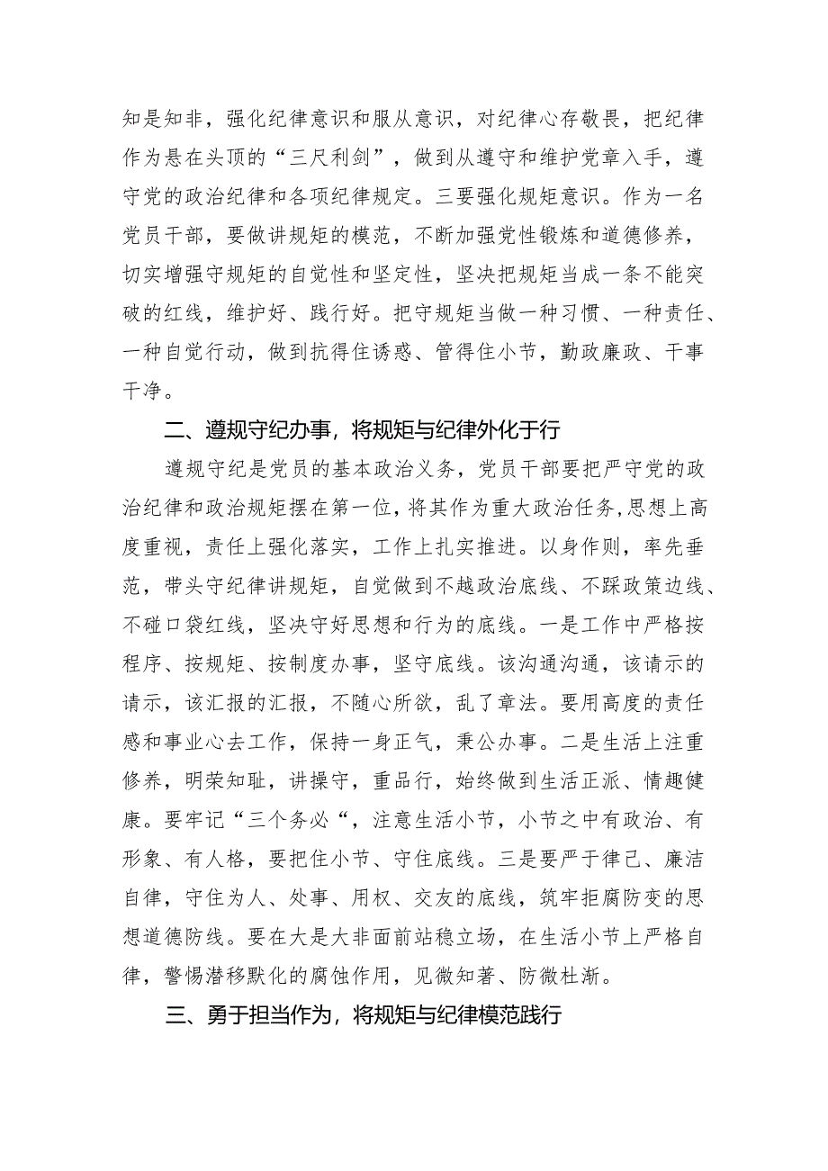 (六篇)党支部2024年开展集中性纪律教育专题研讨交流发言心得体会感想合集.docx_第2页