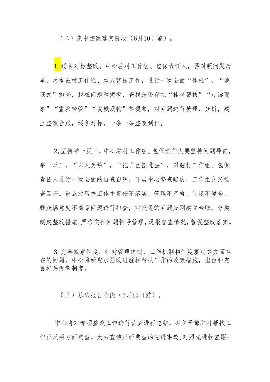 市政务服务中心驻村帮扶问题专项整改实施方案.docx_第3页