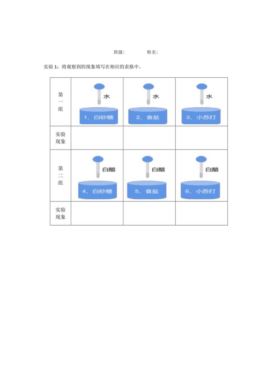 教科版六年级科学下册第四单元物质的变化实验记录单.docx_第2页