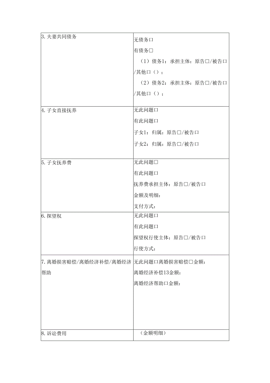 民事起诉状（离婚纠纷）（最高人民法院2024版）.docx_第3页