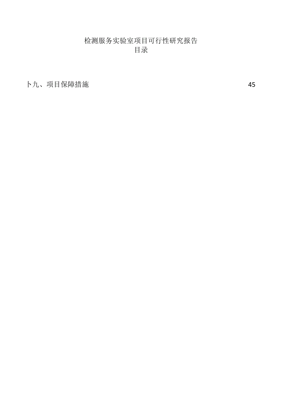 检测服务实验室项目可行性研究报告.docx_第1页