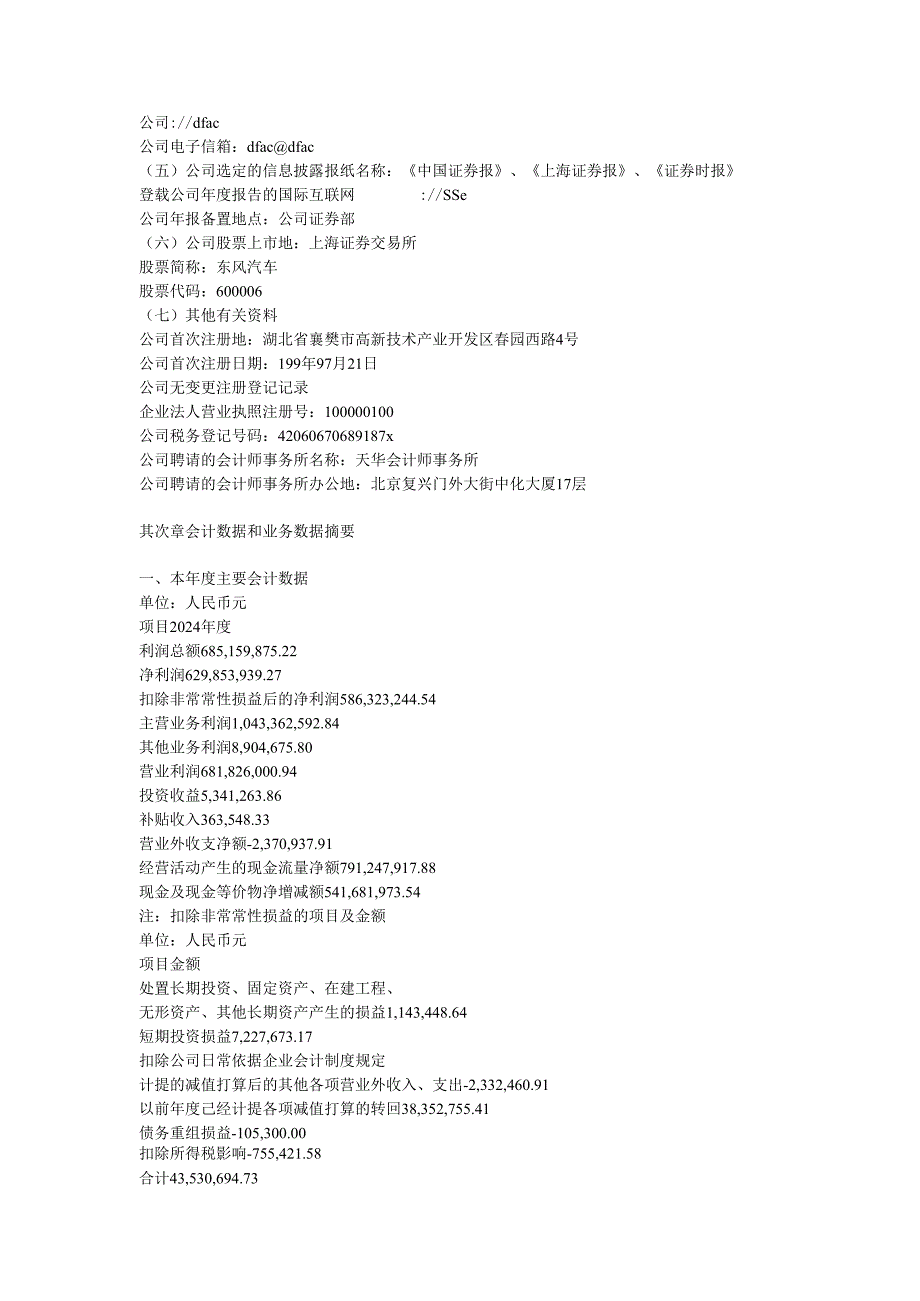 东风汽车股份有限公司2024年年度报告.docx_第2页