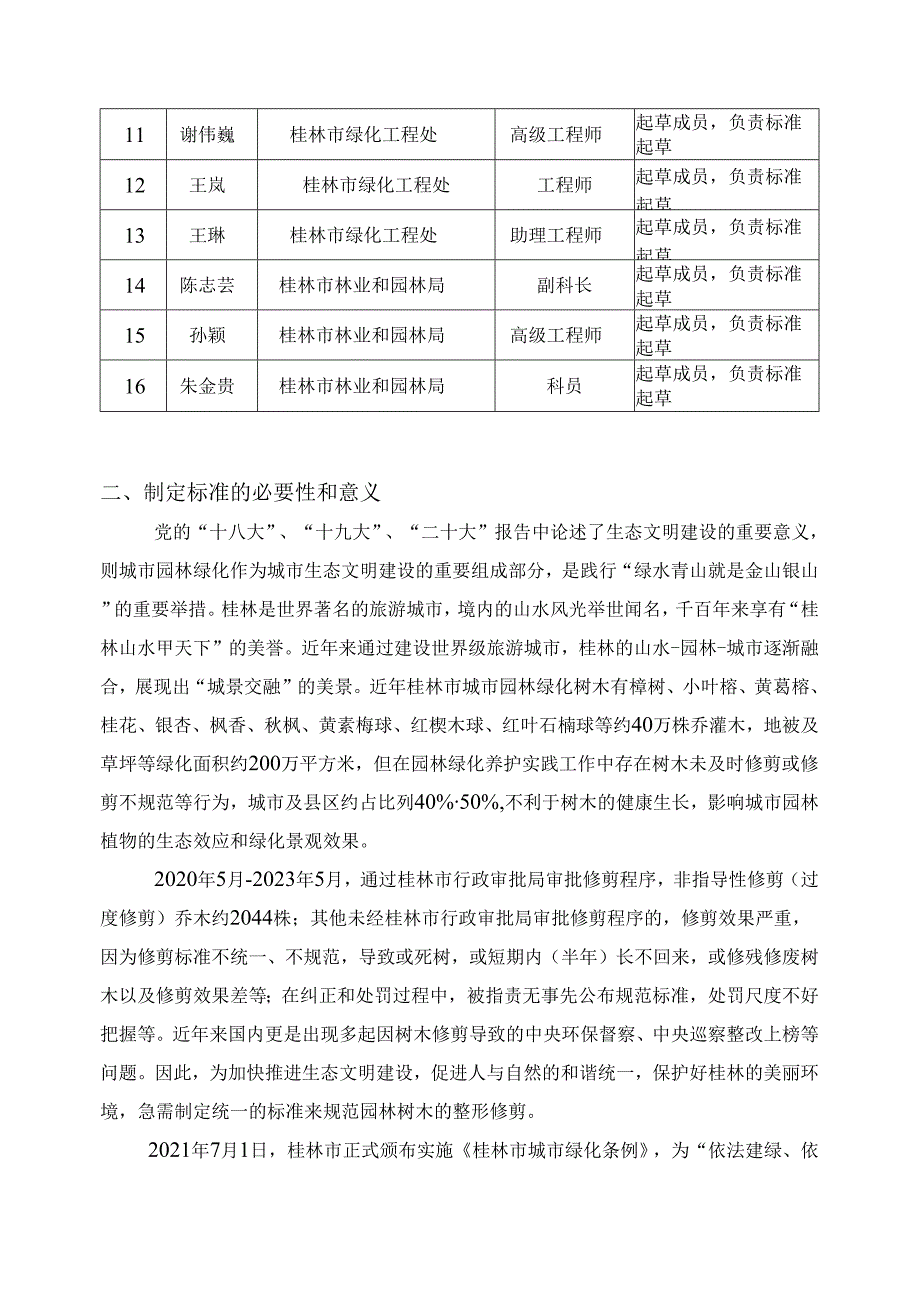 《园林绿化常见树木整形修剪技术规程》编制说明.docx_第2页