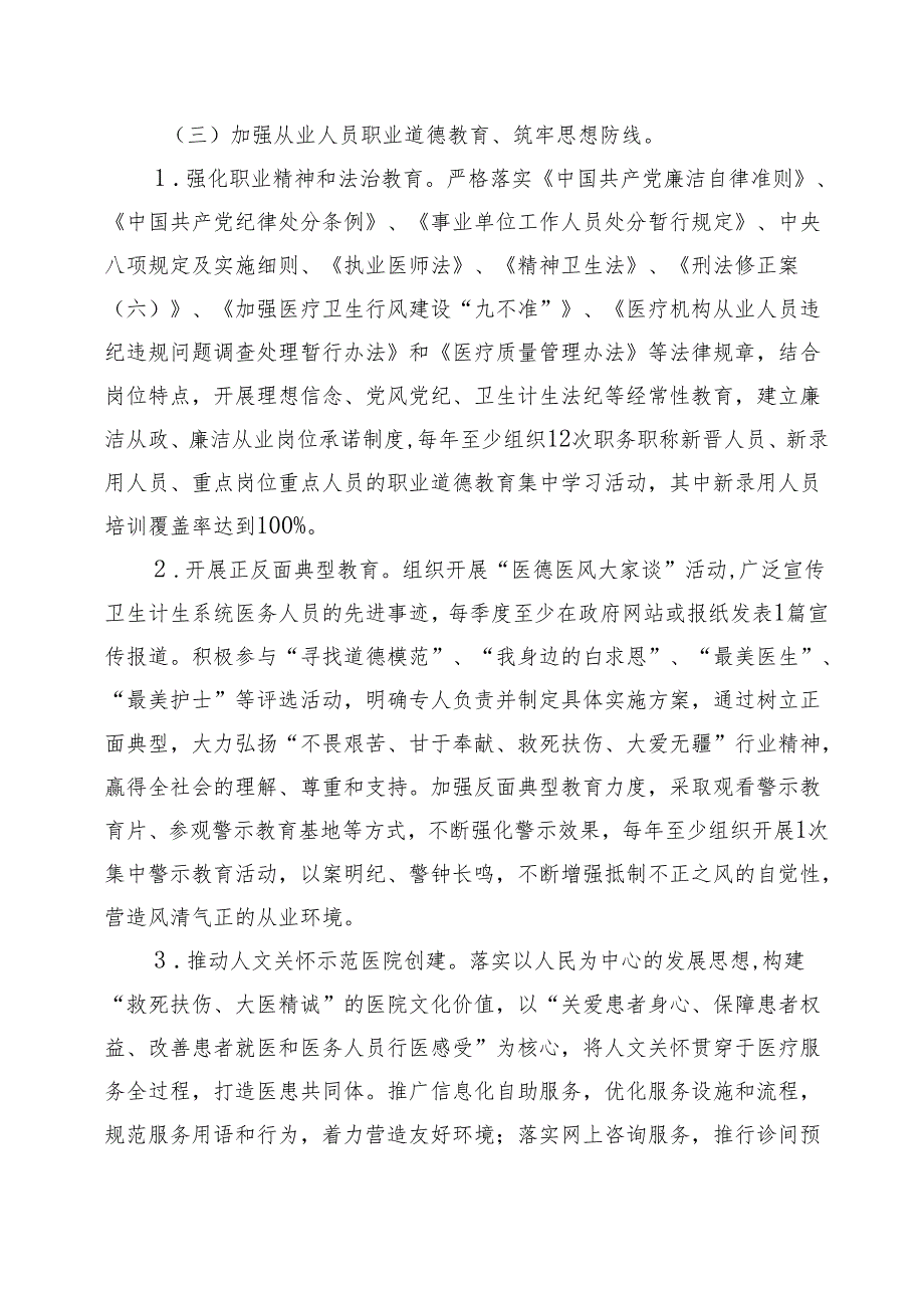 XX镇卫生院行风建设实施方案.docx_第3页