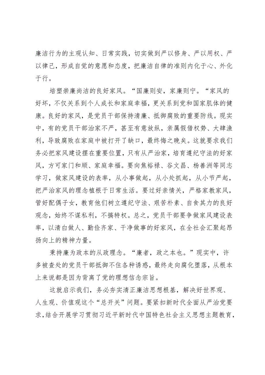 5篇 2024年党纪学习教育理论学习中心组关于廉洁纪律研讨交流发言.docx_第2页