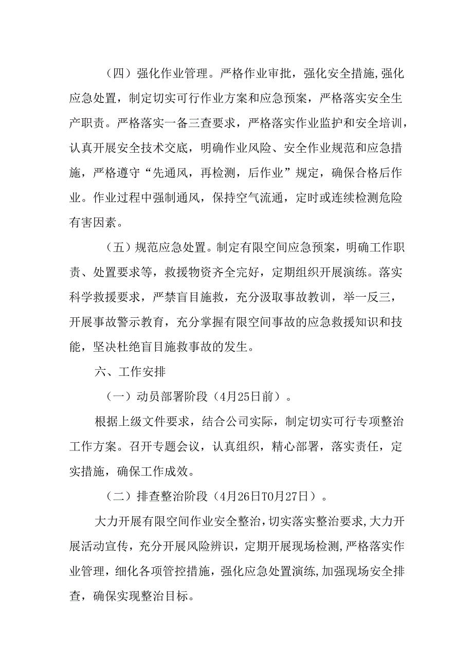 有限空间作业安全生产整治专项行动方案.docx_第3页