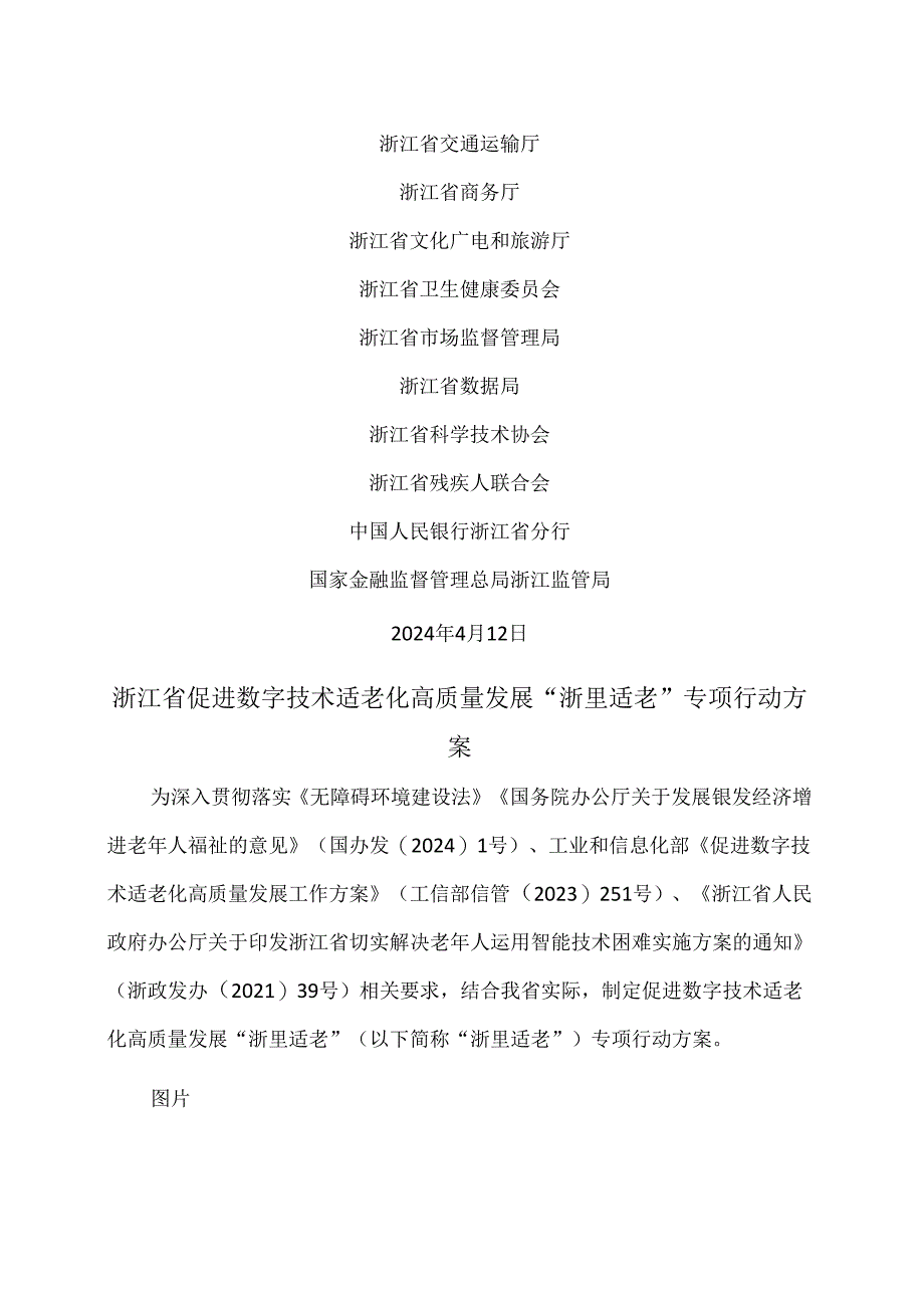 浙江省促进数字技术适老化高质量发展“浙里适老”专项行动方案（2024年）.docx_第2页