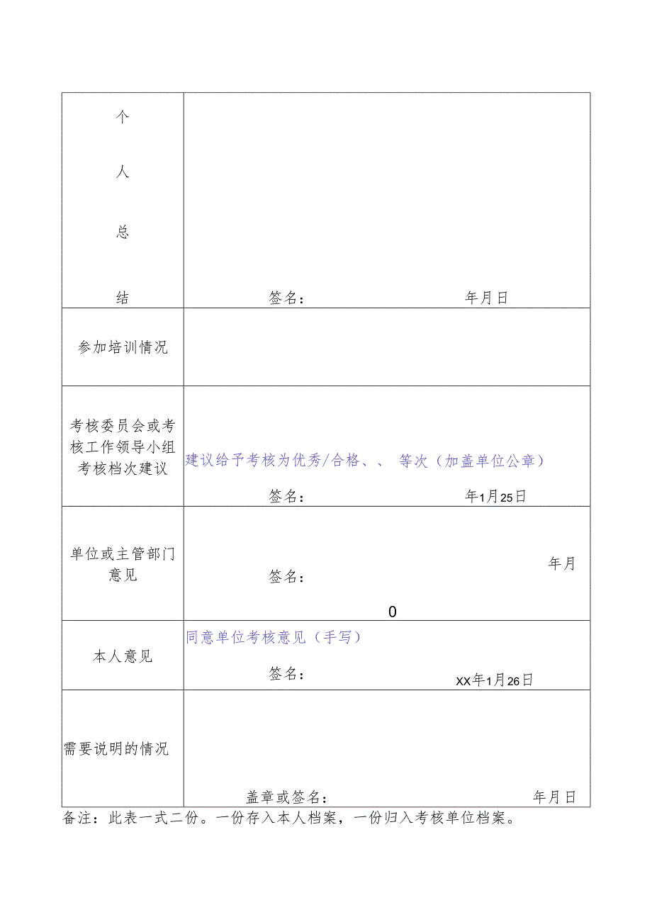 事业单位工作人员年度考核登记表.docx_第2页