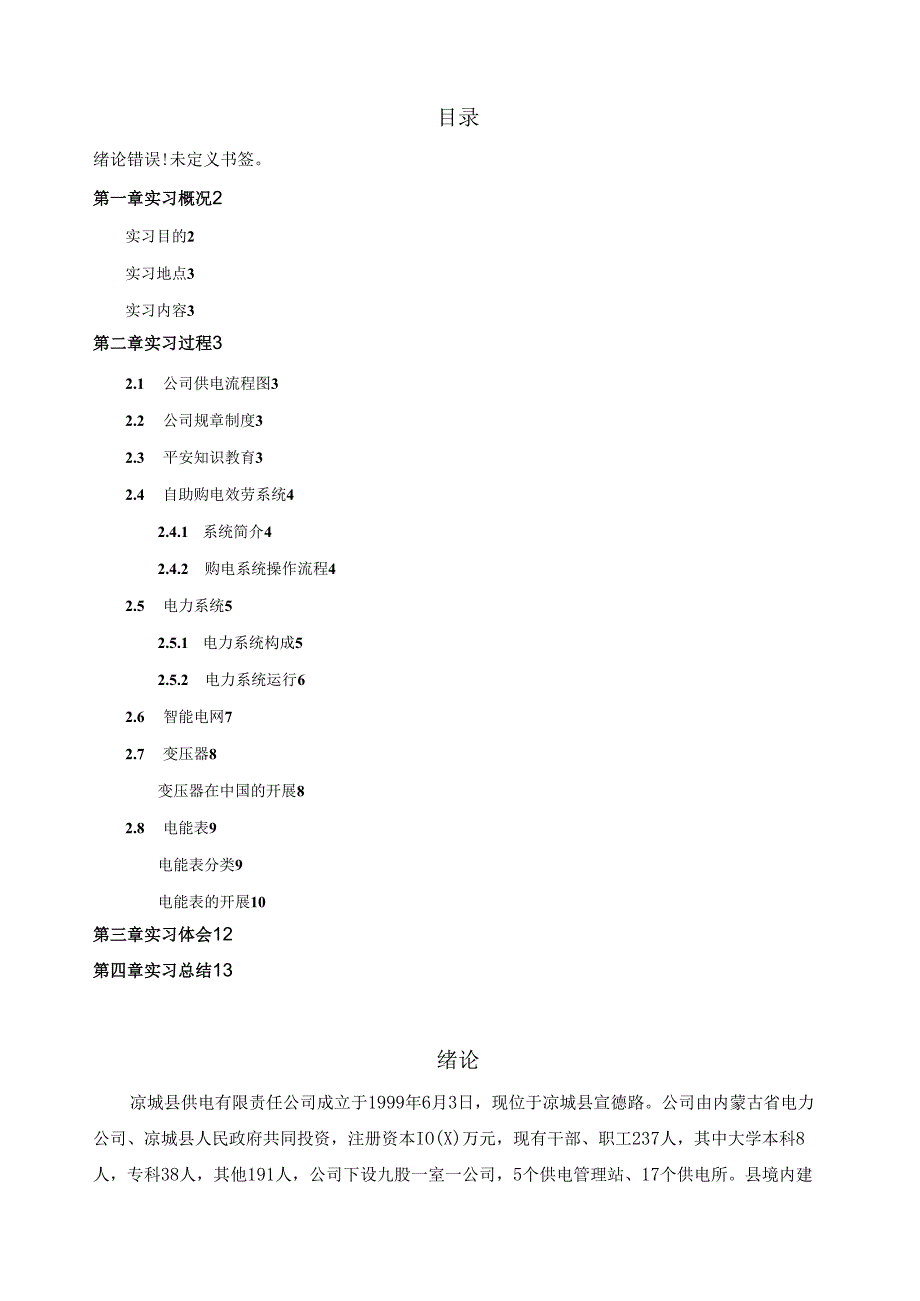 电力公司实习报告.docx_第1页