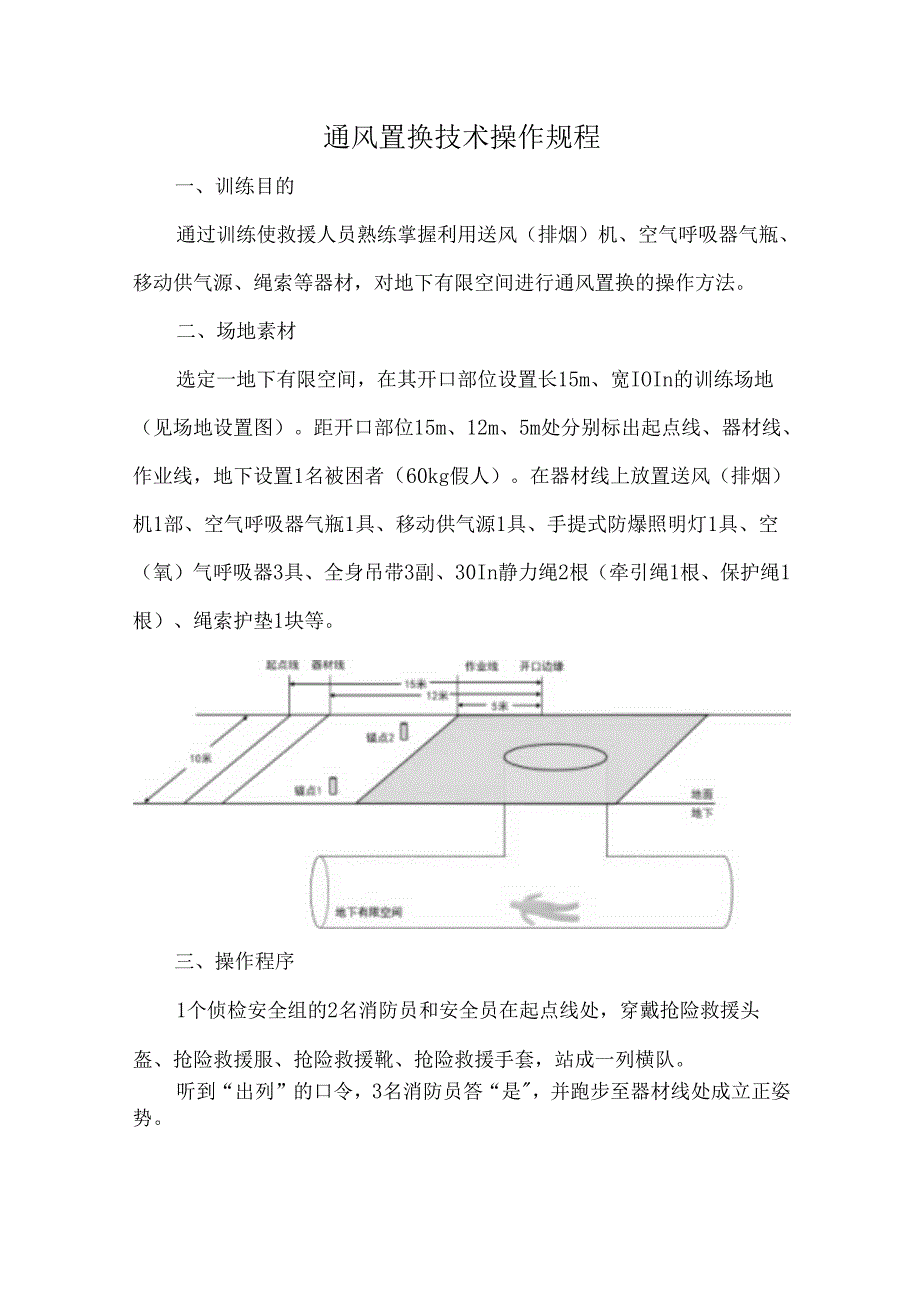 通风置换技术操作规程.docx_第1页