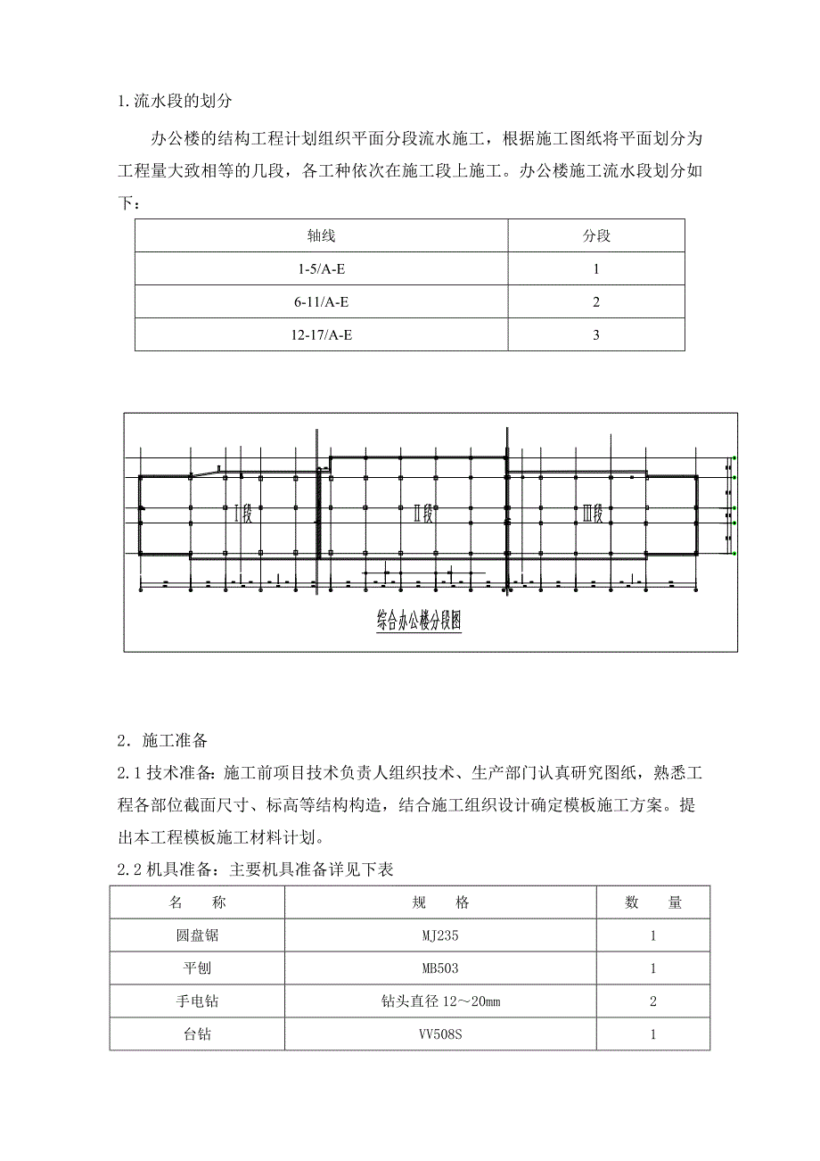 多层框架结构办公楼模板施工方案(附示意图).doc_第2页