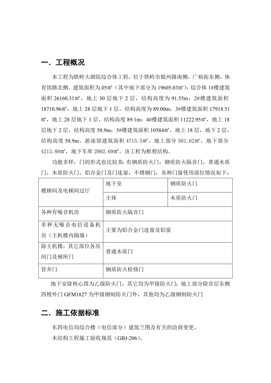 大剧院综合体工程门窗安装施工方案.doc_第2页